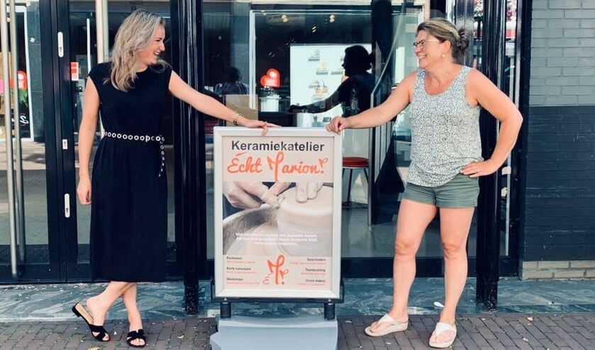 Marscha van de Poppel en Marion Teuwen. (Foto: VOLOP Oss, Facebook)