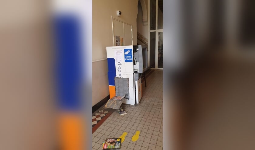 De geldautomaat in Megen.