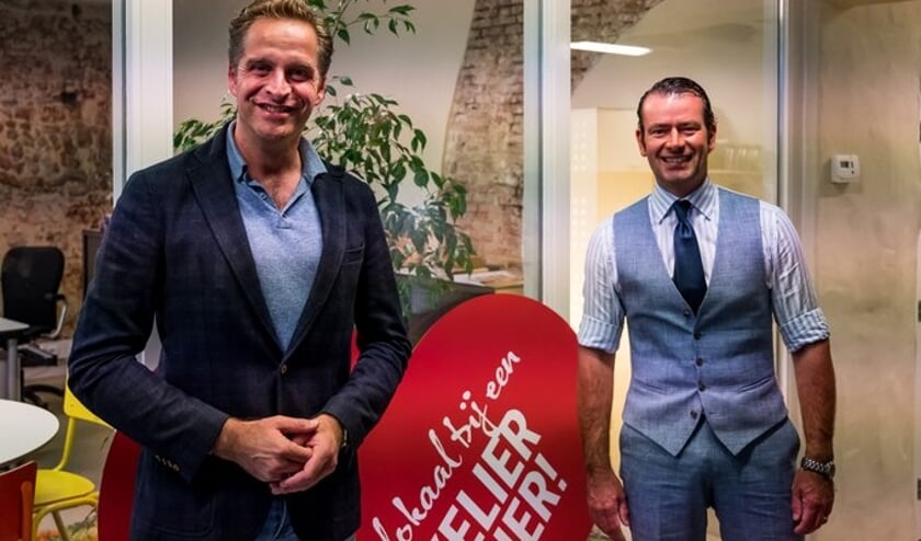 Hugo de Jonge en CDA-raadslid Sidney van den Bergh. (Foto: Jack van Lieshout)