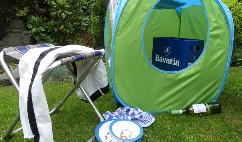 Vakantie in eigen tuin.