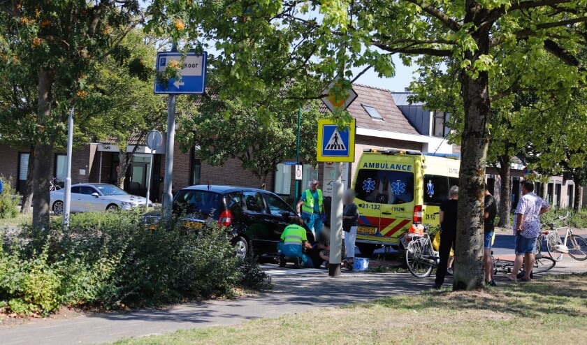 Ambulancepersoneel was vlot ter plaatse om de betrokkenen te controleren.