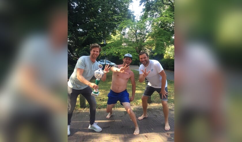 Udenaar Willem Vogels (midden) is blij met zijn derde plek.
