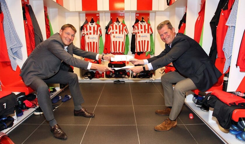 Lambèr Hendriks en Peter Bijvelds. (Foto: Ronald Goudberg)