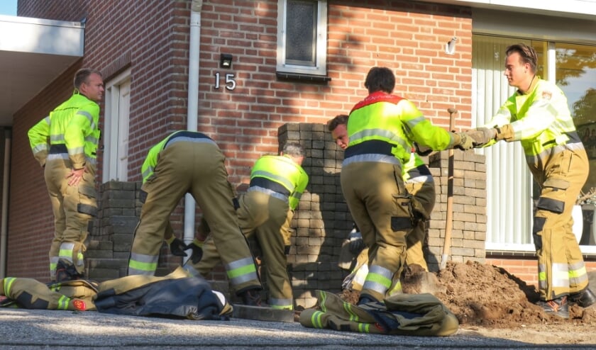Gaslek in Haren door werkzaamheden. (Foto: Gabor Heeres, Foto Mallo)