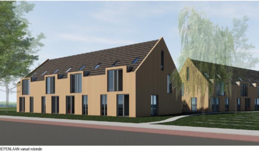 Impressie van het bouwplan Iepenlaan Veghel.