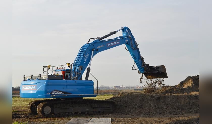 <p>De Doosan Electric DX300LC in actie </p>