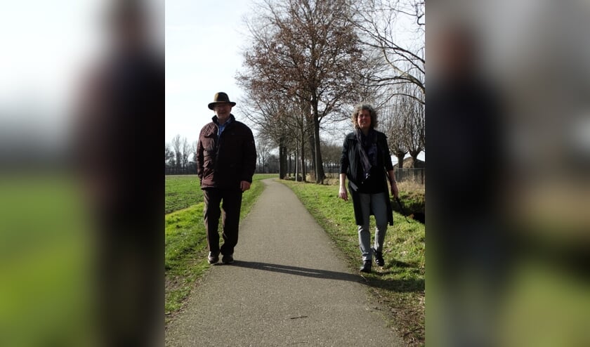 <p>Cor Baaij en Doreen de Hoog twee initiatiefnemers van Herenboeren Land van Cuijk</p>