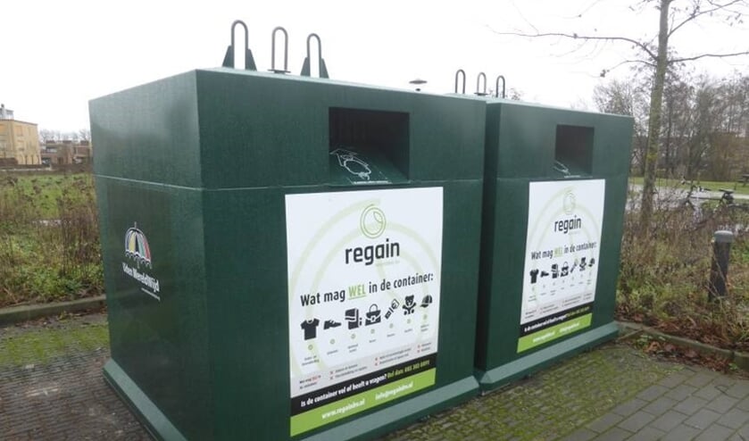 <p>De nieuwe, duidelijk herkenbare textielcontainers.</p>