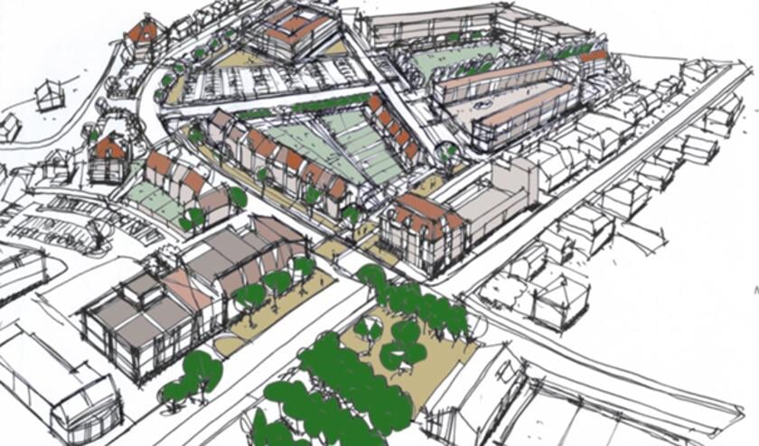 <p> Overzichtskaart concept centrumontwikkelingen Sint Anthonis.</p>