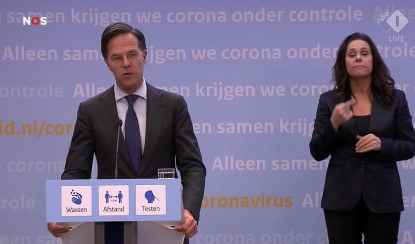 <p>Mark Rutte aan het woord.</p>