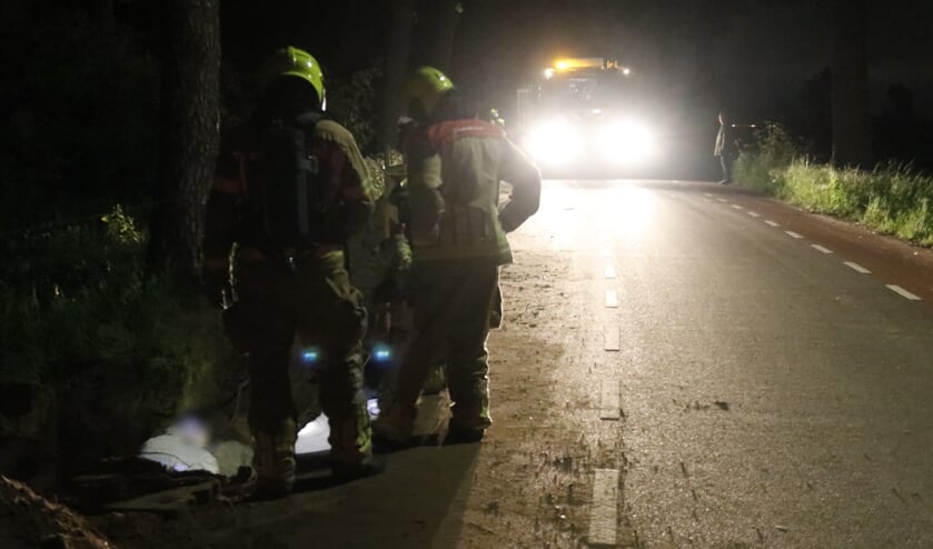 De brandweer was vlot ter plaatse om het lek te dichten.