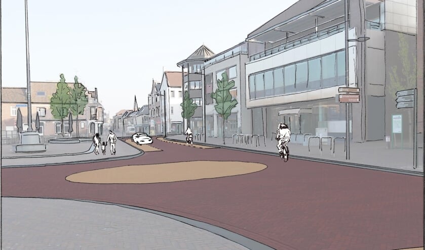 De nieuwe situatie in centrum Gennep.
