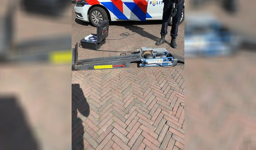 <p>De rollerbank stond vandaag paraat in Bergschenhoek. (Foto: Twitter/@ReneVriendts)</p>