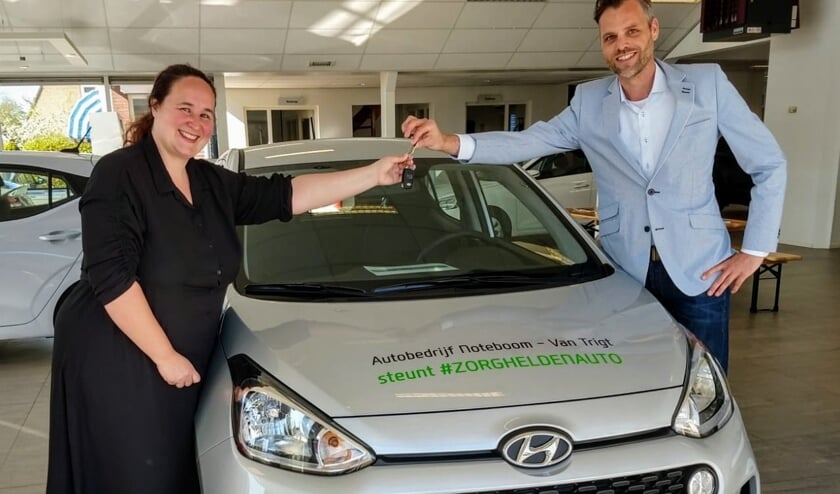 Autobedrijf Noteboom & Noteboom-Van Trigt stelde gratis auto’s beschikbaar aan zorgverleners.