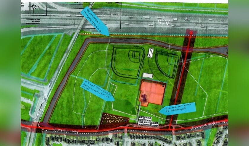 <p>De door de bewonersgroep Tarbot voorgestelde locatie Nieuw Zuid.</p>