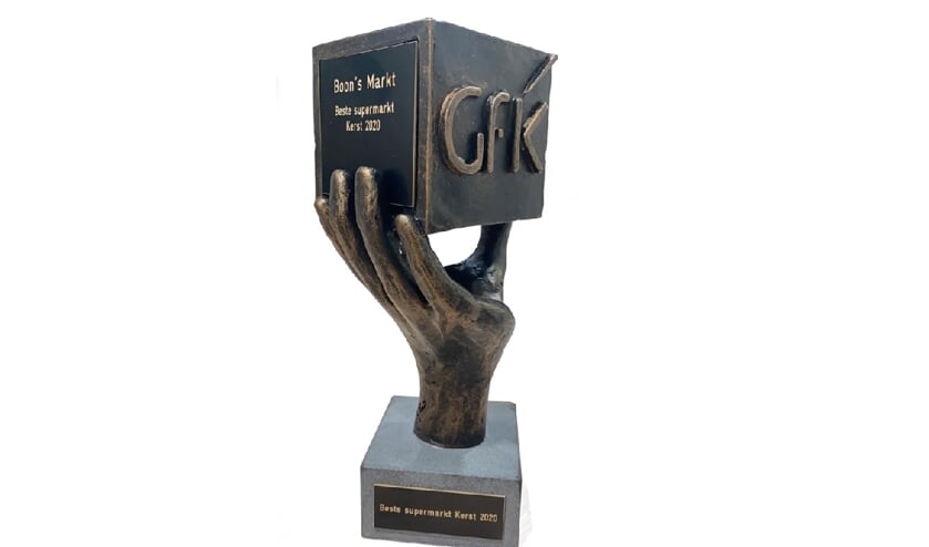 <p>Commercieel directeur Willem Boon ontving de trofee toen hij voor een belangrijke bespreking naar Boon’s Markt in Barendrecht ging. </p><p><br></p>