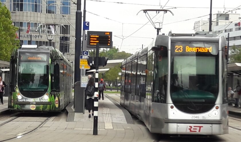 <p>Trams van de RET.</p>