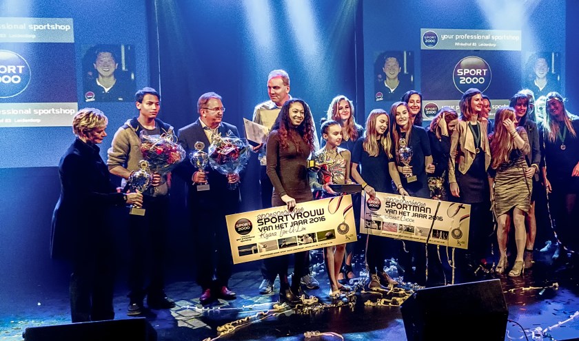 Alle winnaars van de Leiderdorpse Sportverkiezingen 2016 bij elkaar. | Fotö: J.P. Kranenburg
