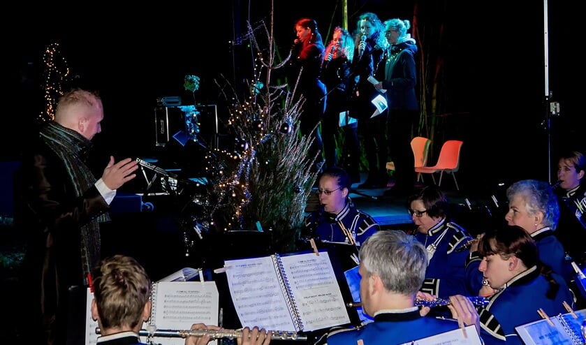Kerstnachtviering in park De Houtkamp in 2015.