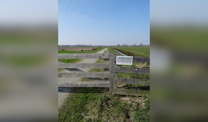 De hekken zijn weer gesloten in de Boterhuispolder, en dat blijft zo tot 15 juni.