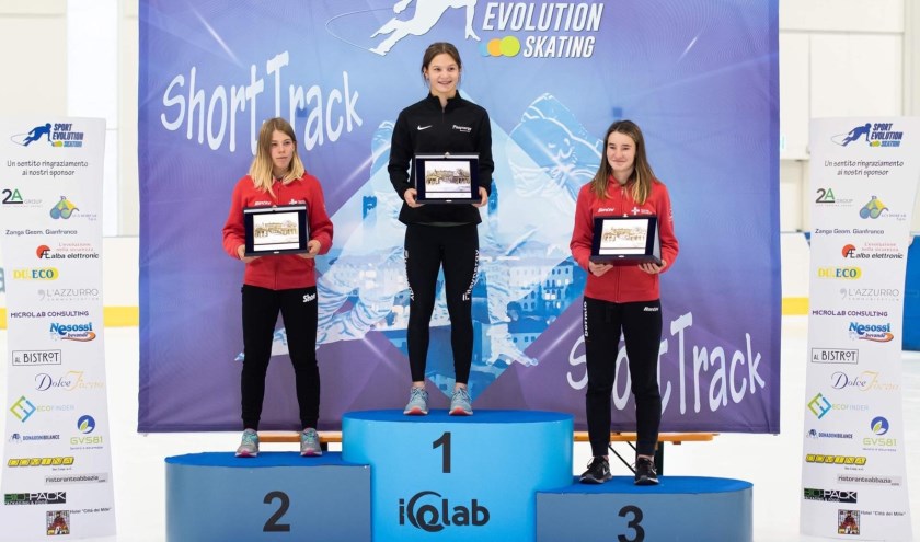 Angel Daleman op het hoogste podium in Bergamot. | Foto: PR