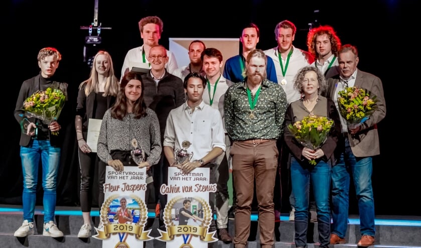<p>De winnaars van de Leiderdorpse Sportverkiezingen 2019. Dit jaar krijgen ze geen opvolgers.</p>