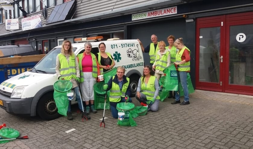 De Straatjutters startten dit keer bij het onderkomen van de Dierenambulance aan de Draadbaan.