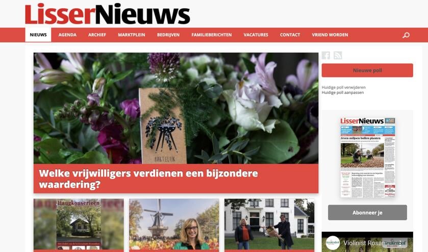 Al valt er in week 44 geen papieren editie op de mat, op de website worden bericht uiteraard wel geplaatst.