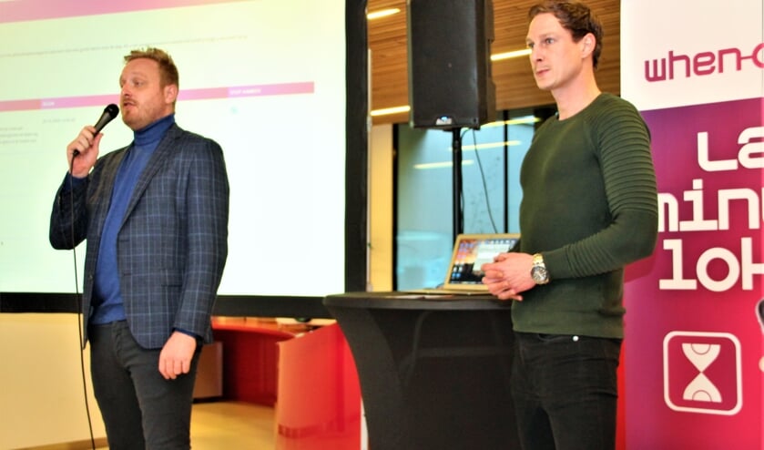 <p>De initiatiefnemers Jasper van Tintelen en Gert Jan Parlevliet lanceren hun consumenten-app.</p>