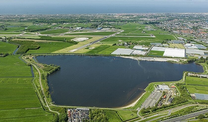 Luchtfoto Valkenburgse Meer. | Foto: Gemeente Katwijk