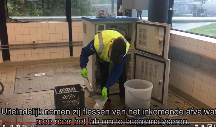 <p>Klik <a href="https://www.youtube.com/watch?v=X_EhAk7CAr8">hier </a>voor een filmpje met uitleg over het bemonsteren van rioolwater. </p>