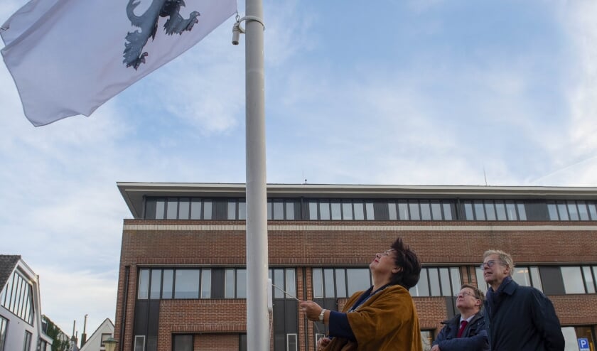 <p>Na het uitreiken van het Wapendiploma werd in Noordwijk en Noordwijkerhout de vlag gehesen.</p>