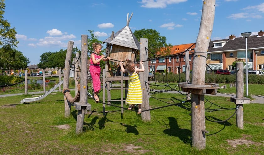 Het speeltuintje aan het Heemskerkplein.