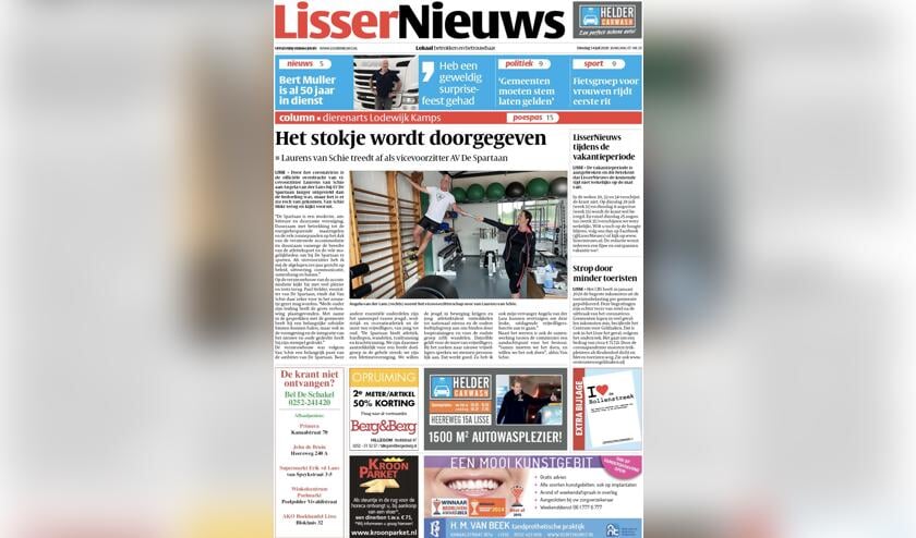 Vanaf nu valt de krant niet wekelijks op de mat, maar om de week.