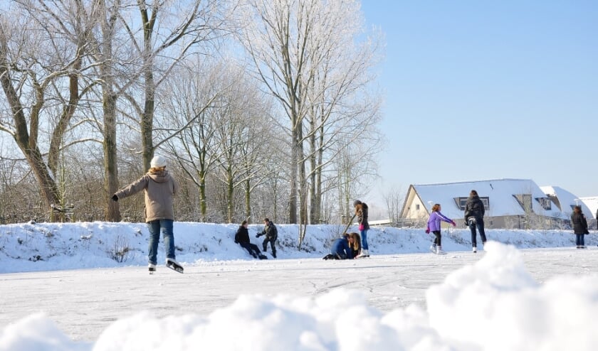 Dit weekend lag er een laagje sneeuw. IJspret is toch alweer wat langer geleden...