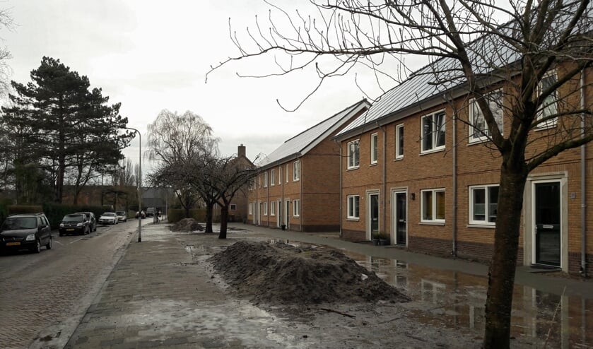 <p>Enkele omwonenden noemen zich 'gedupeerd' door de sloop en bouw van de woningen aan de Jan Steenlaan. | Foto:MV</p>