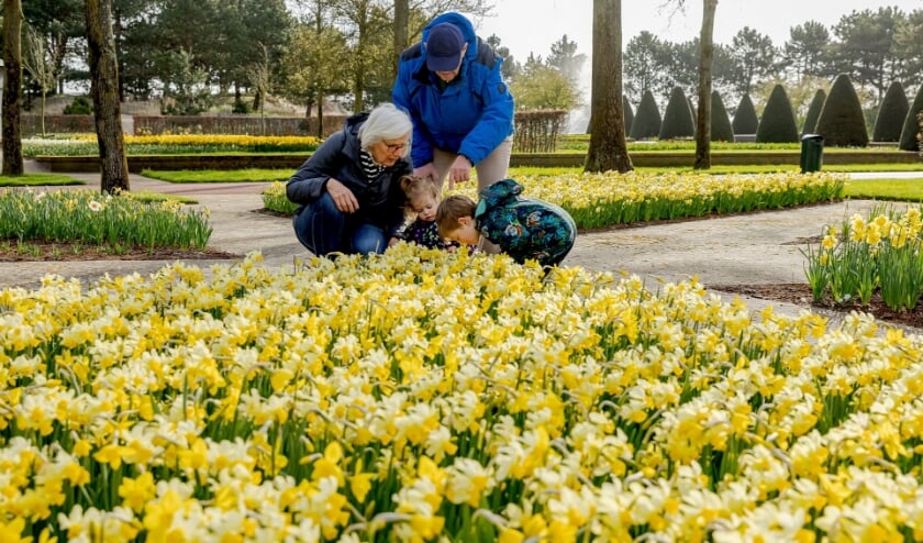 <p>Op vrijdag genoten deze bezoekers van de bloemenpracht, de rust en de ruimte. | Foto: pr</p>
