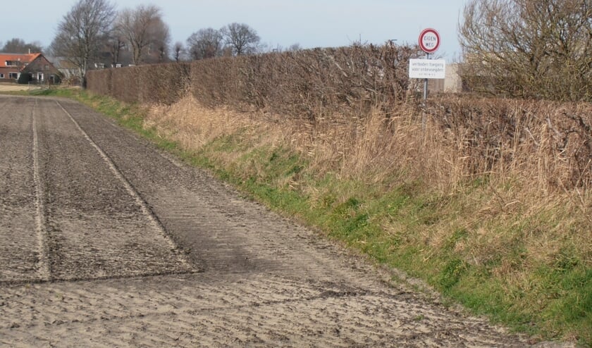 <p>Het hoogteverschil tussen het veld en het weggetje naar de Phoenix is goed te zien.</p>